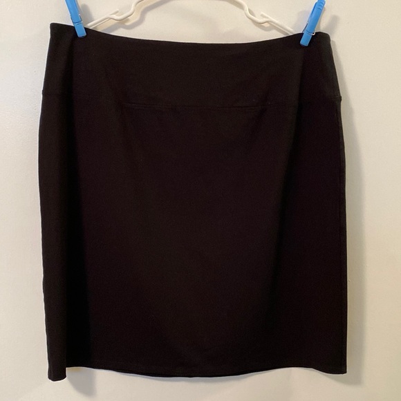 J Jill Wearever Collection Stretch Black Skirt - Size L - Picture 1 of 10